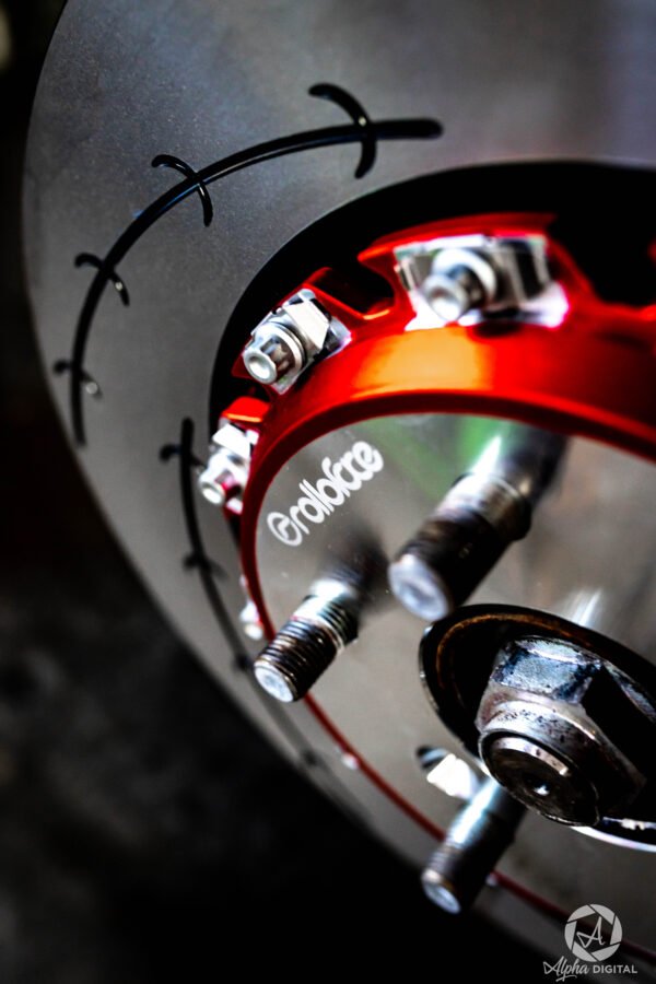 Honda Civic Type-R Two-Piece Floating “AeroFlow” R-slotted Curved Vanes Rotors  FL5 / FK8 (Front) - Image 5