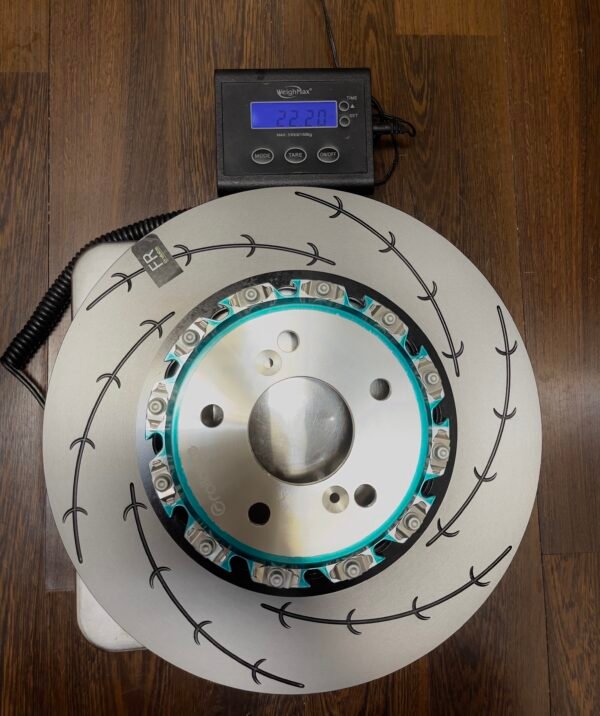 Honda Civic Type-R Two-Piece Floating “AeroFlow” R-slotted Curved Vanes Rotors  FL5 / FK8 (Front) - Image 6