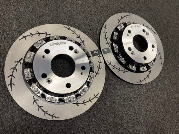 Honda Civic Type-R Two-Piece Floating “AeroFlow” R-slotted Rotors FL5 / FK8 (Rear) - Image 3
